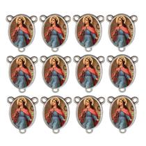 10 Entremeio Santa Filomena Oval para Montagem de Terços