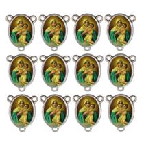 10 Entremeio Santa Mãe Rainha Oval para Montagem de Terços 10 Entremeio Santa Mãe Rainha Oval para Montagem de Terços