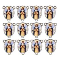 10 Entremeio Santa Rosa de Lima Oval para Montagem de Terços 10 Entremeio Santa Rosa de Lima Oval para Montagem de Terços