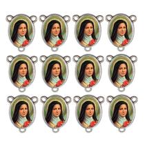 10 Entremeio Santa Teresinha Oval para Montagem de Terços