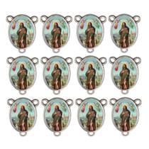 10 Entremeio São Roque Oval para Montagem de Terços