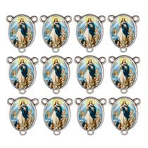 10 Entremeio São Tarcisio Oval para Montagem de Terços