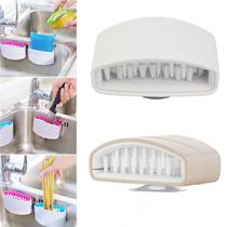 10 Escovas Bucha de Pia para Talheres Suporte Cozinha