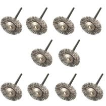 10 ESCOVAS DE AÇO DISCO CIRCULAR P/ MICRO RETIFICA E semelhante 10 ESCOVAS DE AÇO DISCO CIRCULAR P/ MICRO RETIFICA E semelhante