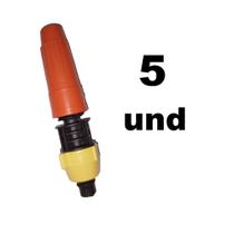 10 Esguicho mangueira simples plástico reto para jardinagem- 10 ou 5 und- kit revendedor 10 Esguicho mangueira simples plástico reto para jardinagem- 10 ou 5 und- kit revendedor