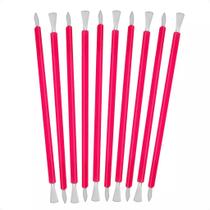 10 Espátulas Empurrar Isis Cutelaria Inox Rosa Manicure 10 Espátulas Empurrar Isis Cutelaria Inox Rosa Manicure