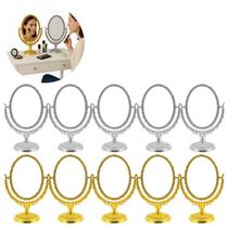 10 Espelhos de Mesa Oval Princesa P/ Maquiagem 360g 10 Espelhos de Mesa Oval Princesa P/ Maquiagem 360g