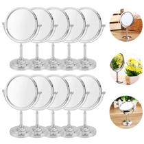 10 Espelhos de Mesa Redondo Giratório Dupla Face Zoom 14cm 10 Espelhos de Mesa Redondo Giratório Dupla Face Zoom 14cm