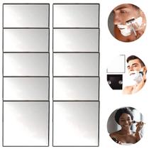 10 Espelhos Quadrado Com Ventosa 14cm Barba Chuveiro Box
