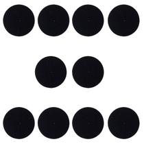 10 Espumas 6cm x 1,5cm Preta Fechada Para Headset Jabra e semelhante CDX003