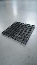 10 Estrados Plásticos Modulares 2,5x25x50cm Preto