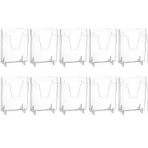 10 Expositores Documentos A4 Organizadores de Hospital Escritório Vertical Transparentes Dello