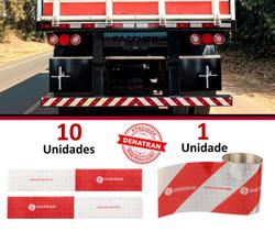 10 faixa refletiva lateral + 1 refletiva parachoque 2.40mx10cm- sherman