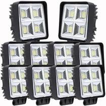 10 Farol Milha Led Extra Forte 144w Trator Caminhão 12v24v - Lelong