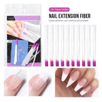 10 Fibras De Vidro Fio A Fio Para Unha Alongamento Nails