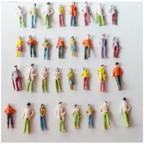 10 Figuras Humanas Escala 1:75 Coloridas Maquete Plástico