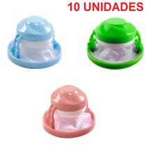 10 Filtro Coletor Pelos Fiapos Máquina De Lavar Roupas
