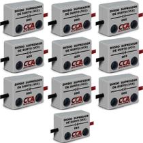 10 filtro diodo supressor de surto/ruido corrente continua 0 a 24vcc 10 filtro diodo supressor de surto/ruido corrente continua 0 a 24vcc