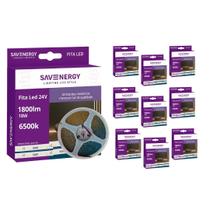 10 Fita LED 24V 18W/m 6500K 5m 240LEDs/m IP20 Save Energy 10 Fita LED 24V 18W/m 6500K 5m 240LEDs/m IP20 Save Energy