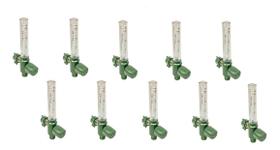 10 Fluxometro Para Oxigênio Anodizado 0-15L/MIN Reg. ANVISA