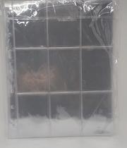 10 folhas com espaços para cartas pokemon e cards