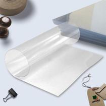 10 Folhas De Acetato Cristal Transparente A4 - 21x30 Cm espessura 0,20 mm ou 200 micras Plástico Pet