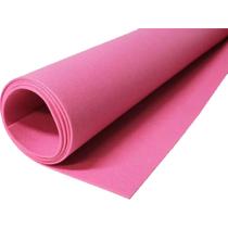 10 Folhas de Eva Cor Rosa Liso 60x40 Para Artesanato Molde Escolar