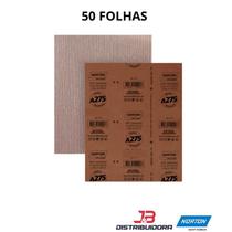 10 Folhas Lixa Norton Seco A275 Grão 800