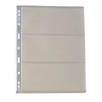 10 Folhas Para Cédulas 3 Divisões 32x24cm 10 Folhas Para Cédulas 3 Divisões 32x24cm