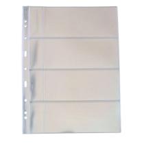 10 Folhas Plastico Cédula Acetato 3bzn 4 Divisões Com Bolso 10 Folhas Plastico Cédula Acetato 3bzn 4 Divisões Com Bolso