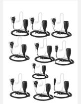10 Fone Ouvido Radio Baofeng Bf 777 Uv 5r Kemwood Tubo Acústico silicone