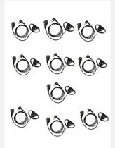 10 Fones de Ouvido com Ptt de Lapela Tipo D para Radio Motorola Ep450 DEP450 SP50 10 Fones de Ouvido com Ptt de Lapela Tipo D para Radio Motorola Ep450 DEP450 SP50