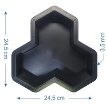 10 Forma De Piso Paver Bloquete 3 Pontas 6cm 10 Forma De Piso Paver Bloquete 3 Pontas 6cm