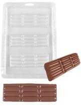 10 Forma Simples Barra Diamante Negro Molde P/chocolate