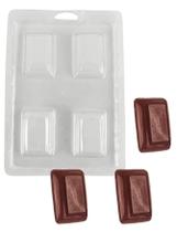 10 Forma Simples Barra Retangular 35g Molde P/ Chocolate Diy