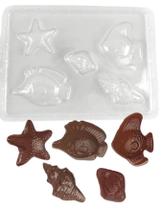 10 Forma Simples Frutos Dos Mar 03 Molde Chocolate Marinho 10 Forma Simples Frutos Dos Mar 03 Molde Chocolate Marinho