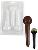 10 Forma Simples Microfone 3d Molde P/chocolate Musical 10 Forma Simples Microfone 3d Molde P/chocolate Musical