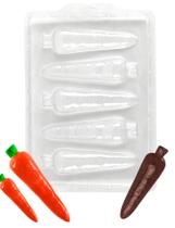 10 Forma Simples Pascoa Cenoura Molde 3d P/chocolate Coelho