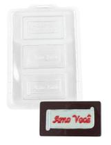 10 Forma Simples Placa Amo Você 02 Barra Molde P/chocolate 10 Forma Simples Placa Amo Você 02 Barra Molde P/chocolate
