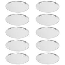 10 Formas De Pizza Redonda Alumínio 35Cm Reforçada Assadeira