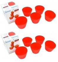 10 formas de silicone para muffin cupcake airfryer multicooker original philips walita lavável