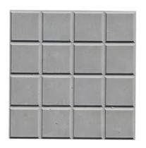 10 Formas Moldes em Abs Ladrilhos 20x20cm Piso Xadrez 16 quadrinhos