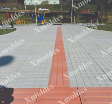 10 Formas Piso Tátil Reta Direcional Abs 3d Concreto