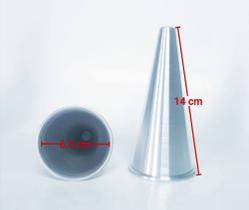 10 formas pizza cone de Alumínio 14 x 6,5cm