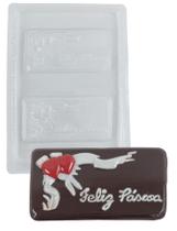 10 Formas Simples Placa Feliz Pascoa Com Coração P/chocolate