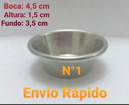 10 Forminhas Empada Lisa N1 Alumínio Envio Rápido
