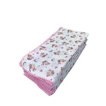 10 Fralda De Pano Monica 70x70cm Com Croche