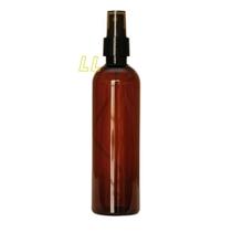 10 Frasco Pet Ambar De 240 Ml Válvula Spray Preto