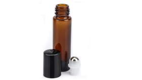10 Frascos 5ml Vidro Ambar Oleo Essencial Roll On Perfume