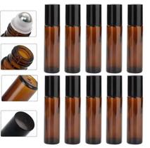 10 Frascos Vidro Âmbar Roll-on 10ml Premium Vidro Grosso